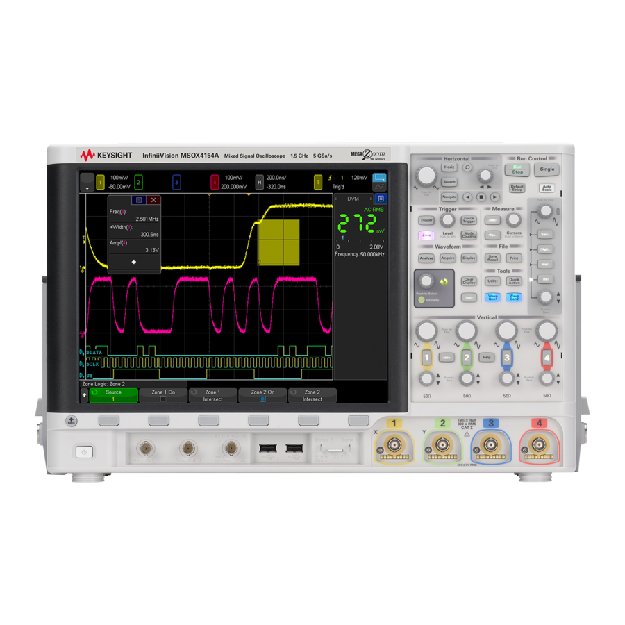 Keysight Technologies InfiniiVision MSO-X 4022A Manuals