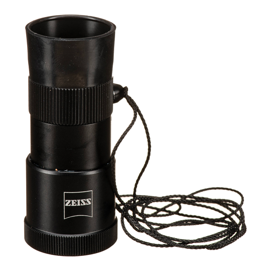 Zeiss Victory 3 x12 Mono Instructions For Use Manual