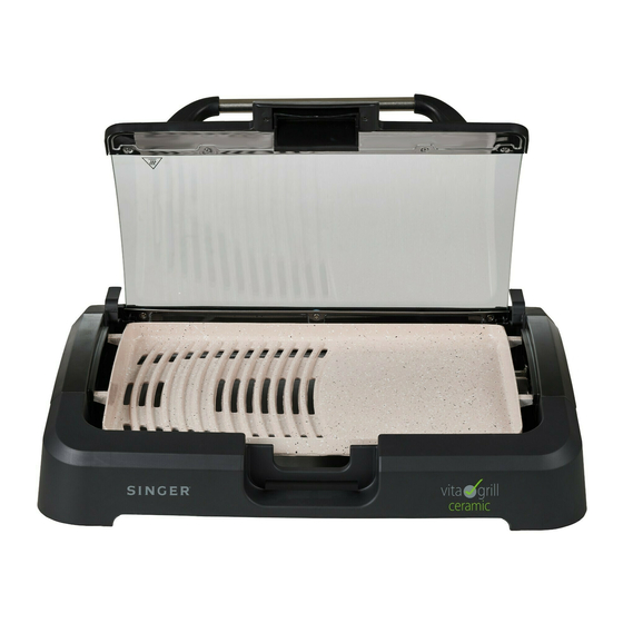 Singer VITA GRILL VG-2200 Instruction Manual