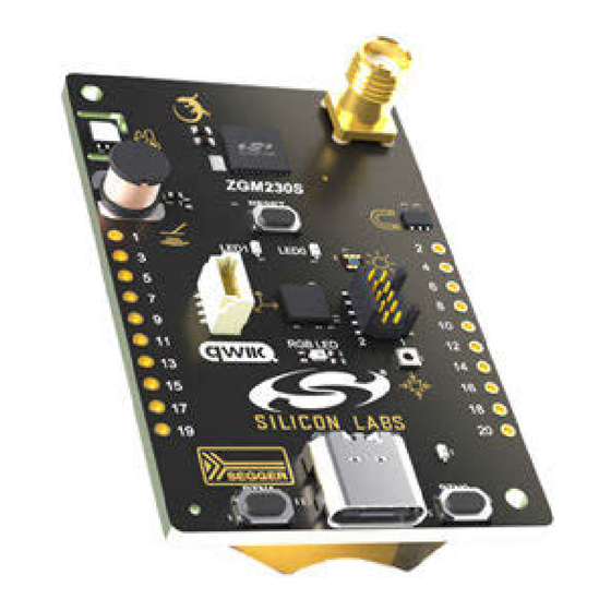 Silicon Laboratories Z-Wave 800 Series Quick Start Manual