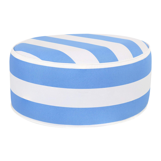 Sunnydaze Decor INFLATABLE OTTOMAN Manual