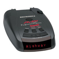 Beltronics Ultimate Pro 100 Owner's Manual