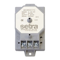 Setra Systems 265 Installation Manual