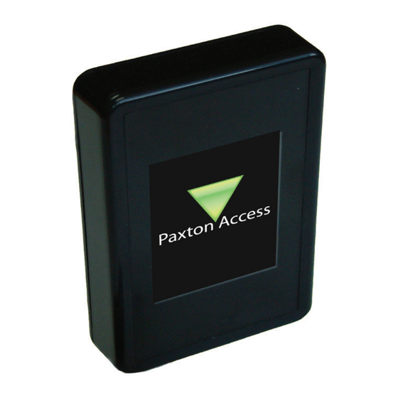Paxton Proximity LCD reader Instructions Manual