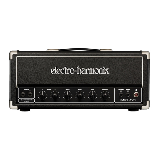 Electro-Harmonix MIG-50 Quick Start Manual