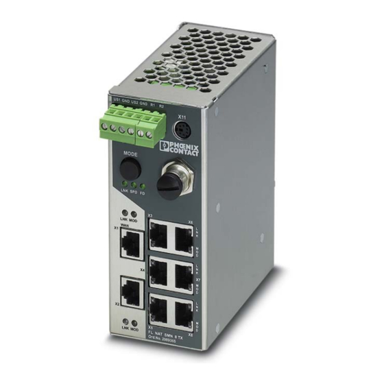 Phoenix Contact FL NAT SMN 8TX User Manual