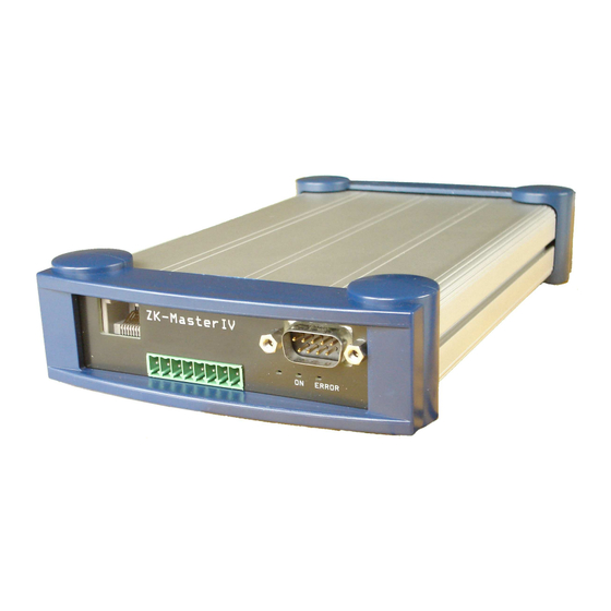 Datafox ZK-MasterIV Manual