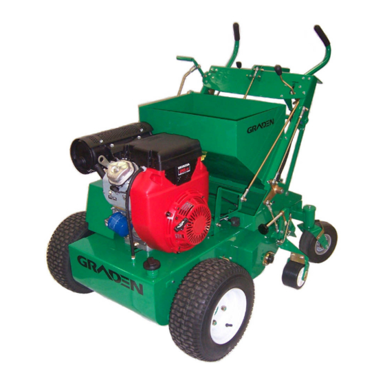 GRADEN Contour Sand Injection Verticutter/Scarifier Owner's Manual