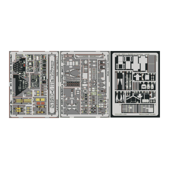 Eduard SB2C-4 Helldiver Interior Assembly Instructions