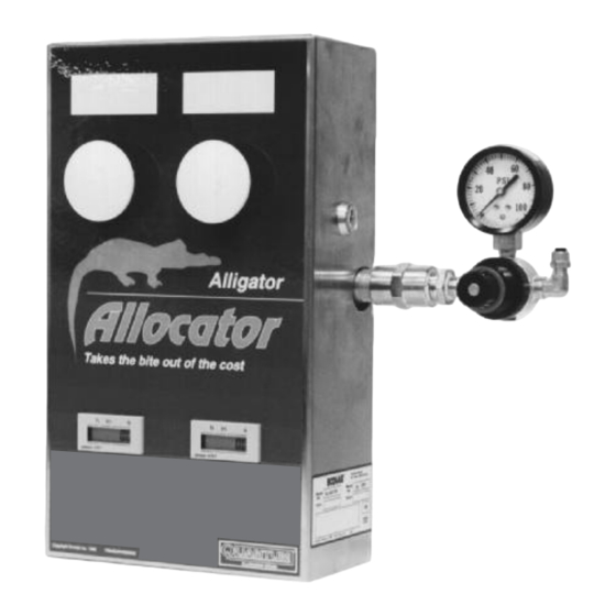 Ecolab ALLIGATOR ALLOCATOR 100 Installation And Operation Manual