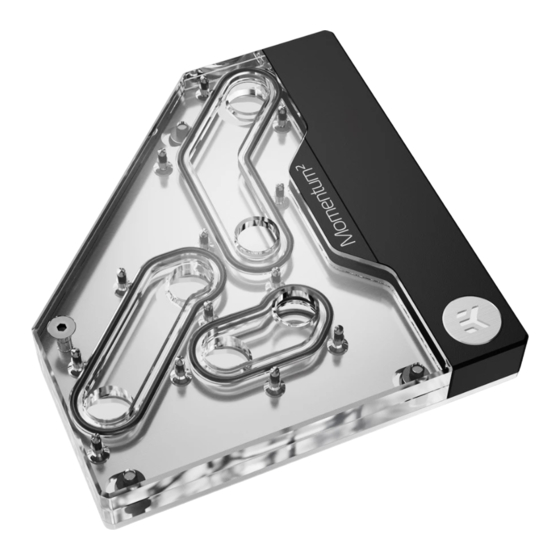 EK-Quantum Momentum2 VRM Bridge ROG Maximus Z790 Formula D-RGB - White User Manual