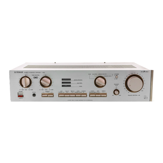 Luxman L-400 Service Manual