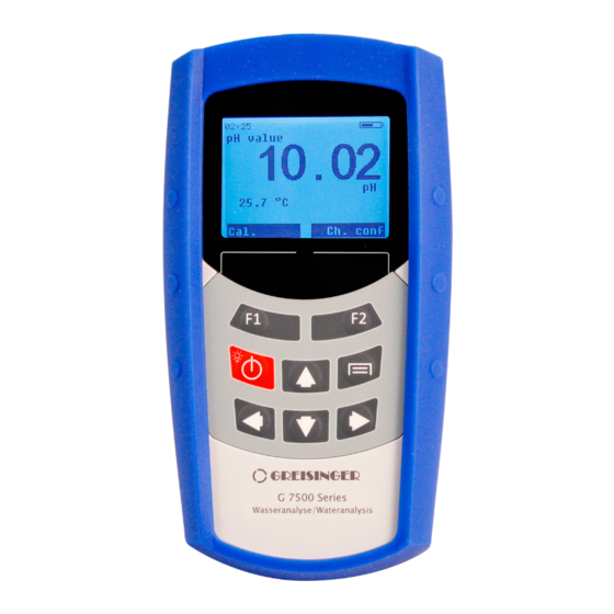 GREISINGER G 7500 Operating Manual