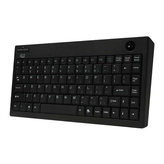 Adesso WKB-3100UB Series Quick Start Manual