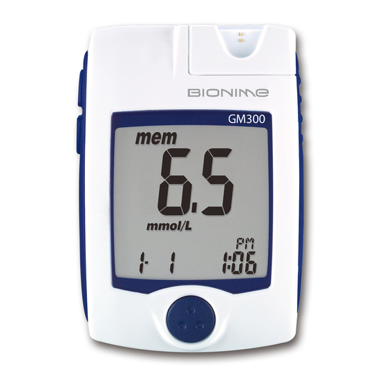 BIONIME GM300 User Manual