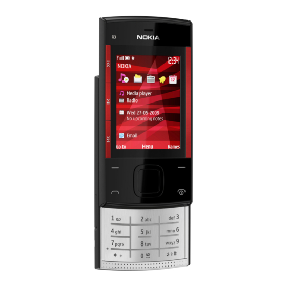 Nokia X3 Service Schematics