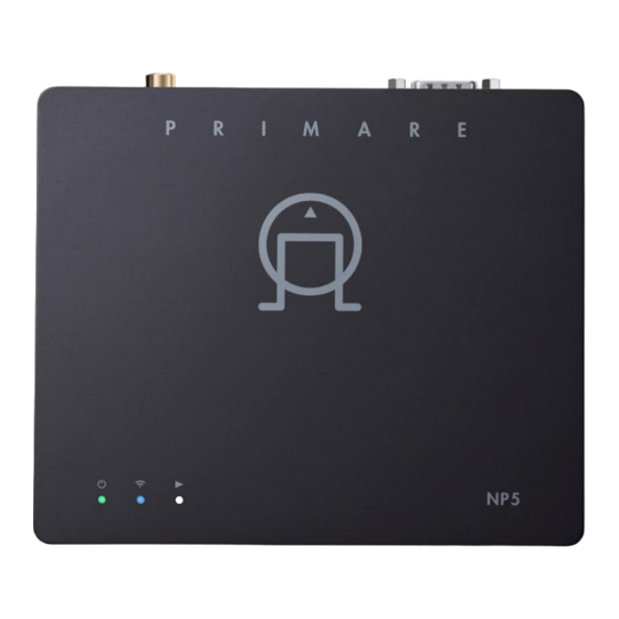Primare NP5 Prisma User Manual