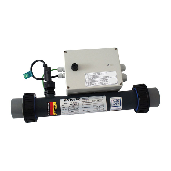 Behncke EWT 60-20 Installation Instruction