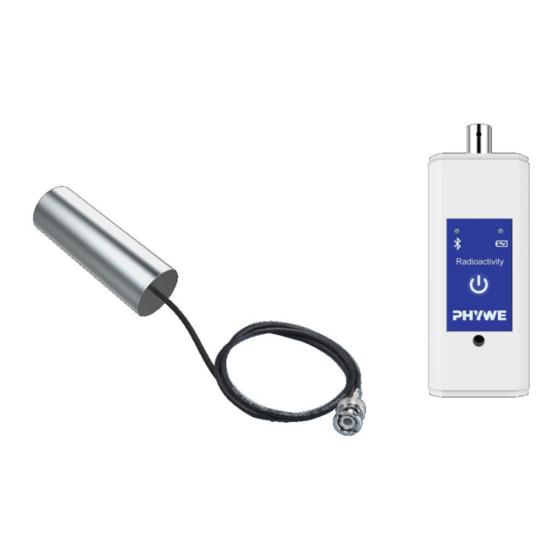PHYWE Cobra SMARTsense Radioactivity 12937-01 Quick Start Manual