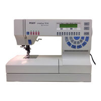PFAFF Creative 7510 A Instruction Manual