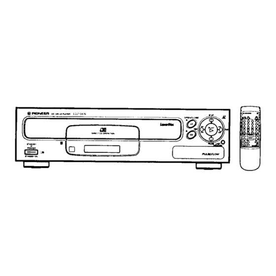 Pioneer LaserDisc CLD-S104 Manuals