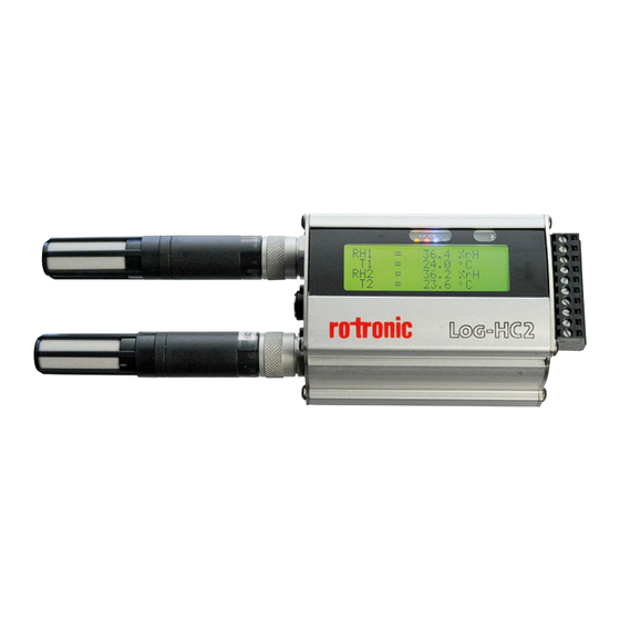 Rotronic LOG-HC2 User Manual