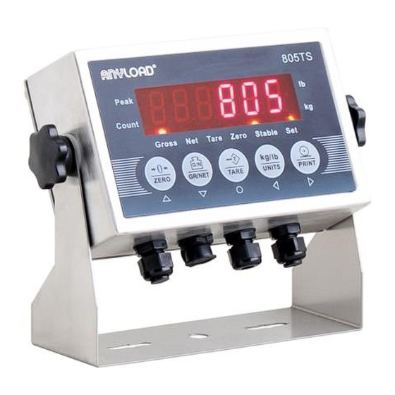 Anyload 805TS Series Operation Manual