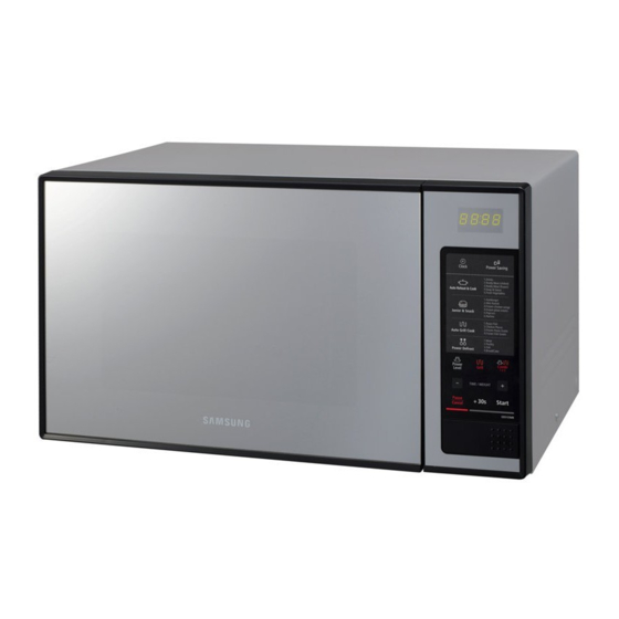 Samsung GE0103MB Owner's Instructions & Cooking Manual