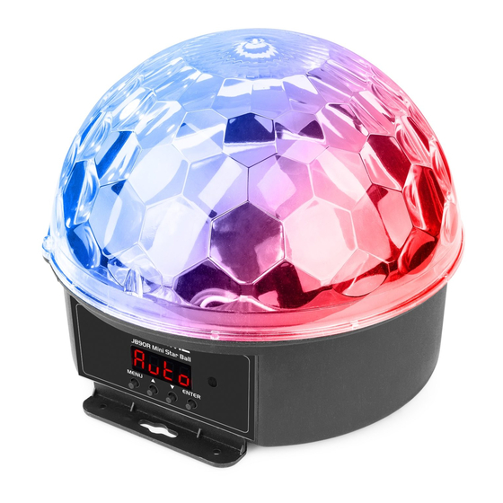Beamz JB90R MINI STAR BALL User Manual