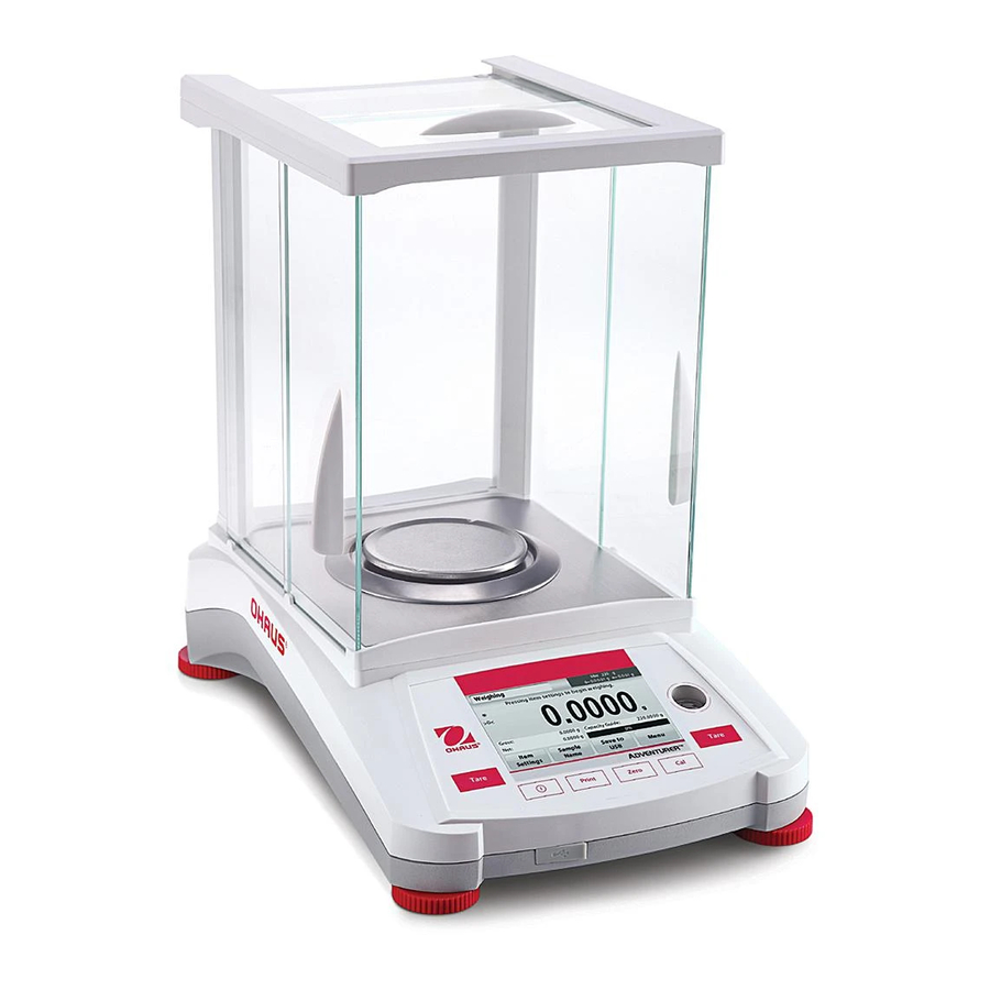 OHAUS Adventurer AX124 User Manual