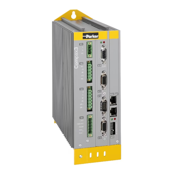 Parker Compax3 I10T10 Operating Instructions Manual