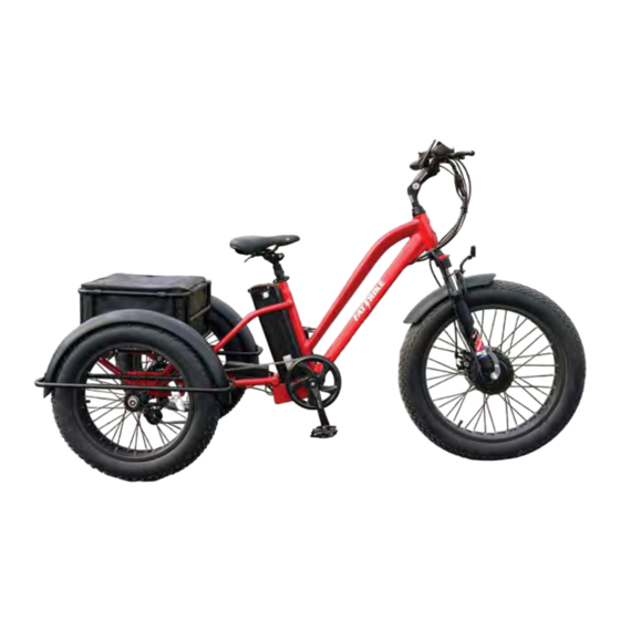Electric Bike Technologies ELECTRIC FAT TRIKE Owner's Manual