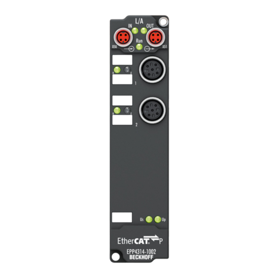 Beckhoff EPP4314-1002 Documentation
