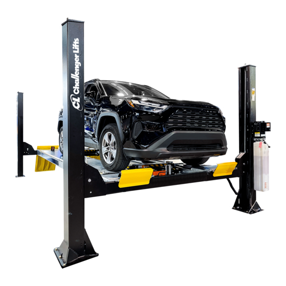 Challenger Lifts Quality Lifts Q4P09W Installation, Operation & Maintenance Manual