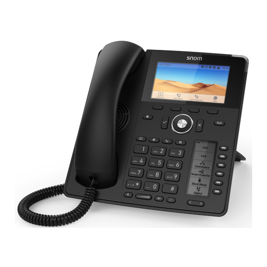 Snom D785, D785N, D787 Manual