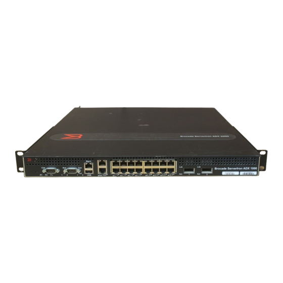 Brocade Communications Systems ServerIron ADX 10000 Installation Manual
