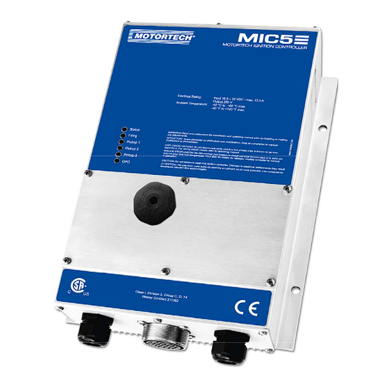 Motortech MIC5 Operating Manual