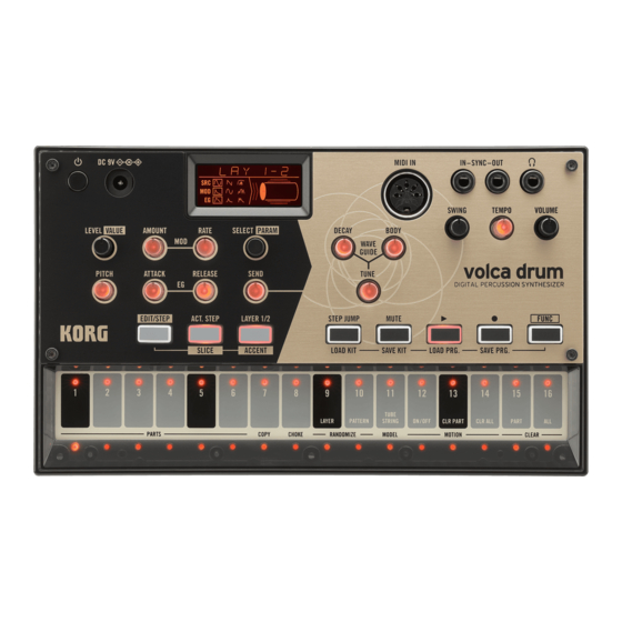 Korg Volca Drum Firmware Update Instructions