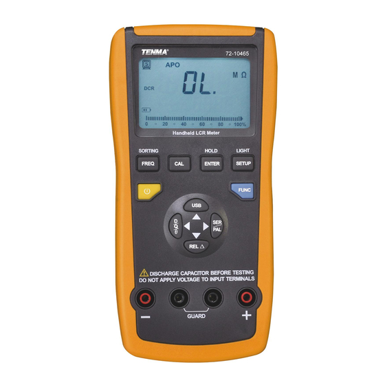 Tenma 72-10465 Operating Manual