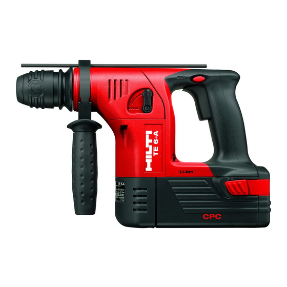 Hilti TE 6-A Operating Instructions Manual