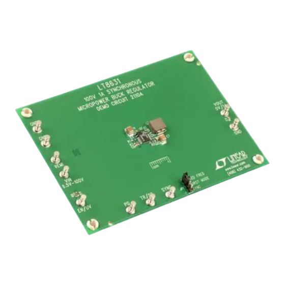 Linear Technology DC2110A Demo Manual