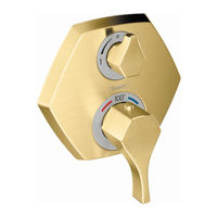 Hans Grohe Locarno Thermostatic Trim with Volume Control and Diverter 04820 0 Series Installation/User Instructions/Warranty