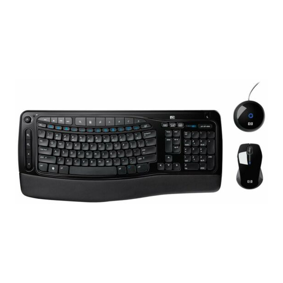 HP FQ481AA - Wireless Elite Desktop Keyboard Quick Start Manual