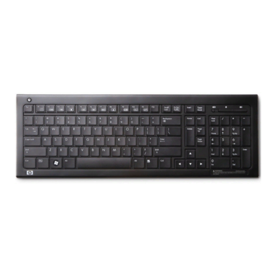 HP FQ481AA - Wireless Elite Desktop Keyboard Quick Start Manual