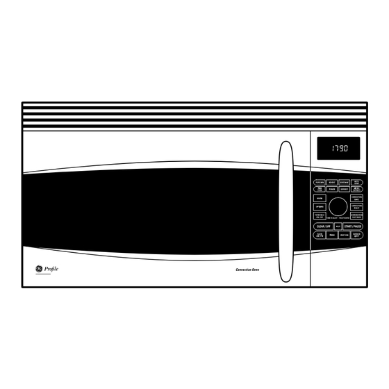 GE Profile JVM1790SK Range Microwave Oven Manuals