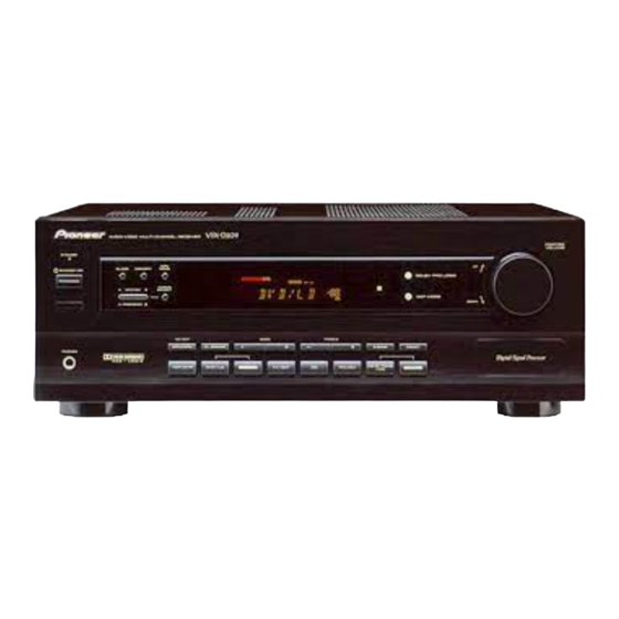 Pioneer VSX-D209 Service Manual
