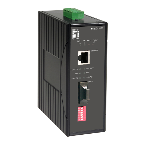 LevelOne IEC-1800 Quick Installation Manual