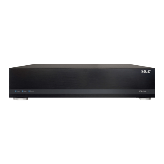 URC HDA-8100 Owner's Manual