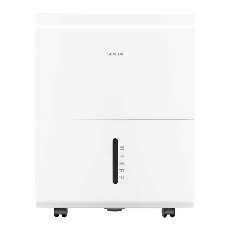 Sencor SDH 3010WH - Portable Dehumidifier Manual