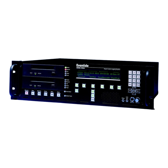 Eventide VR320 Operator's Manual